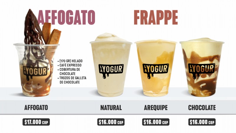 Affogato, frappe