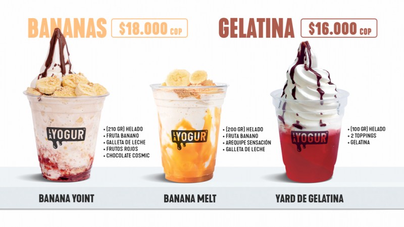 Bananas, gelatina