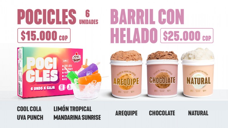 Pocicles, Barril con Helado